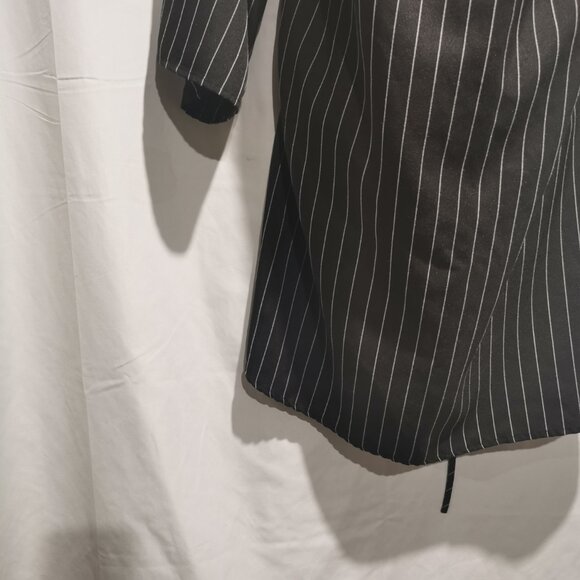 Pinstriped 3/4 Sleeve Blouse with Lace Up Details on the Back Size XXL EUC # 196 - Picture 3 of 8